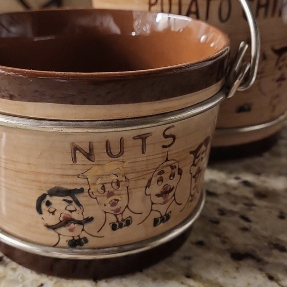 Vintage 1950's Snack Pail Set, 'Sweet Adeline' Barbershop Quartet, Chi - Picture 4 of 4